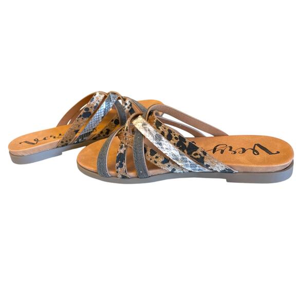 Very G Gisselle Leopard Flat Sandal size 7.5 NIB - Picture 3 of 10